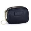Genuine Leather Coin Purse Women's Compact Mini Double Zipper Storage Bag Large Capacity Key Ring Small