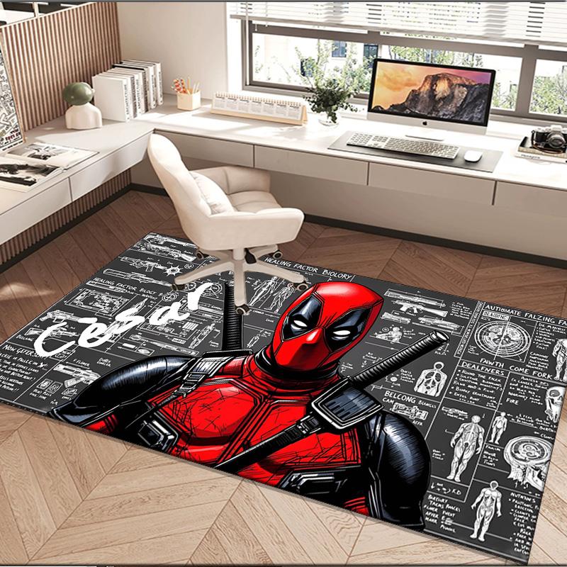 Dead-pool Area Rug Suitable for Indoor And Outdoor,Carpets for Playroom, Homes, Offices, Living Rooms,Home Decor,Christmas Fan Gift