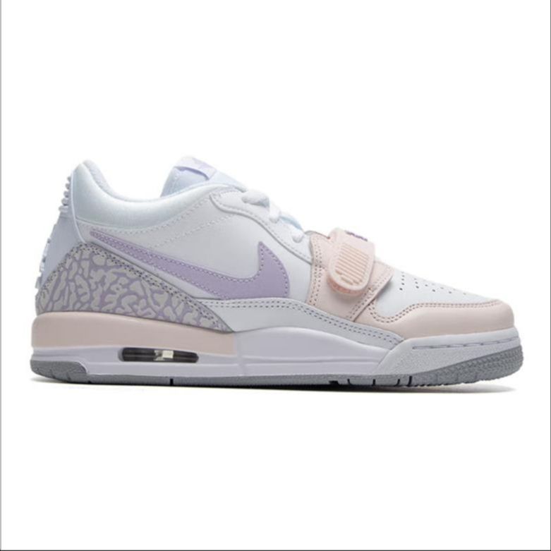 Jordan Legacy 312 Comfortable Sports Durable Mid-Top Kids Basketball Shoes Kids basketball shoes Pink Purple HF0747-151YC