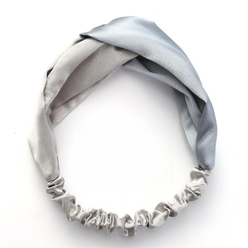 Spring and Summer Cross Elastic Headband Chiffon Silk Headband Women's Headband Hair Accessories Sports Face Wash Headgear