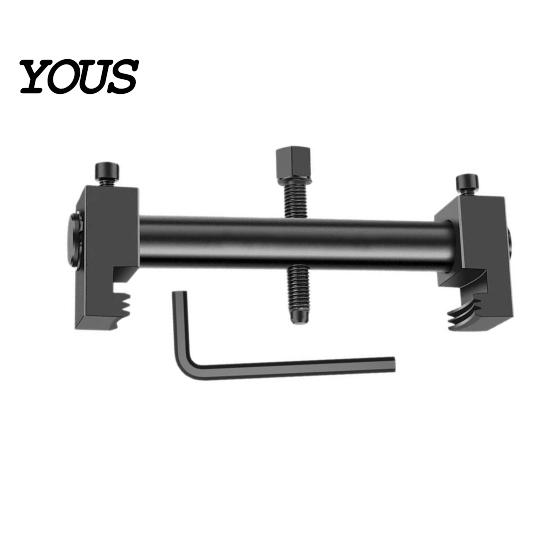 Crankshaft Pulley Remover Threaded Puller Set, Harmonic Balancer Tool for Fan 3/8 Inch Drive Blower Motor Steering Wheel, 3 Jaw V Belt With Claws