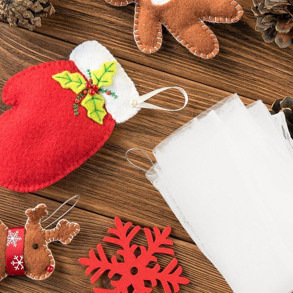 Wakauto Needle Felting Pad 3pcs White Wet Net Felting Handmade DIY Nylon Mesh Cloth Felt Needle Netting Felting Tool for Home Handwork Crafts