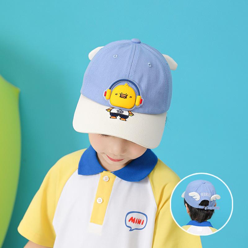 1098 Spring and Summer Cartoon Cute Baseball Cap Boys and Girls Baby Cap Outdoor Sunshade Sun Protection Children's Hat