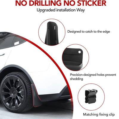 Mudguards for 2021 Big Edition Car Splash Guards Mudflap Front Rear Fender Automobile Accessories Set of 4