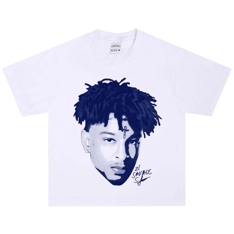 Футболка 21 Savage, Мягкая ткань, Повседневная S