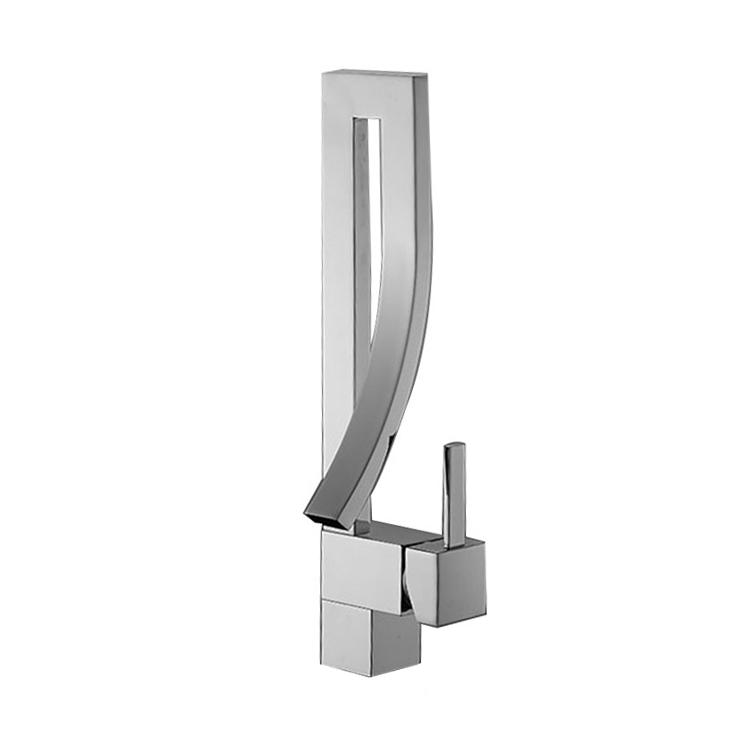 Electroplating Waterfall Art Basin Flexible Basin Mixer Faucet Chrome