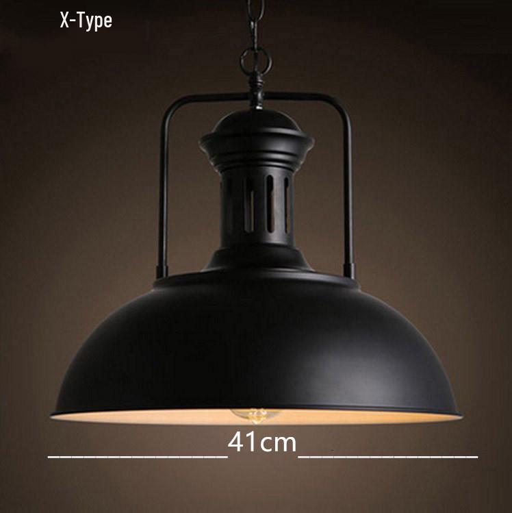 American Retro Wrought Iron Pendant Lamp for Restaurants and Bars