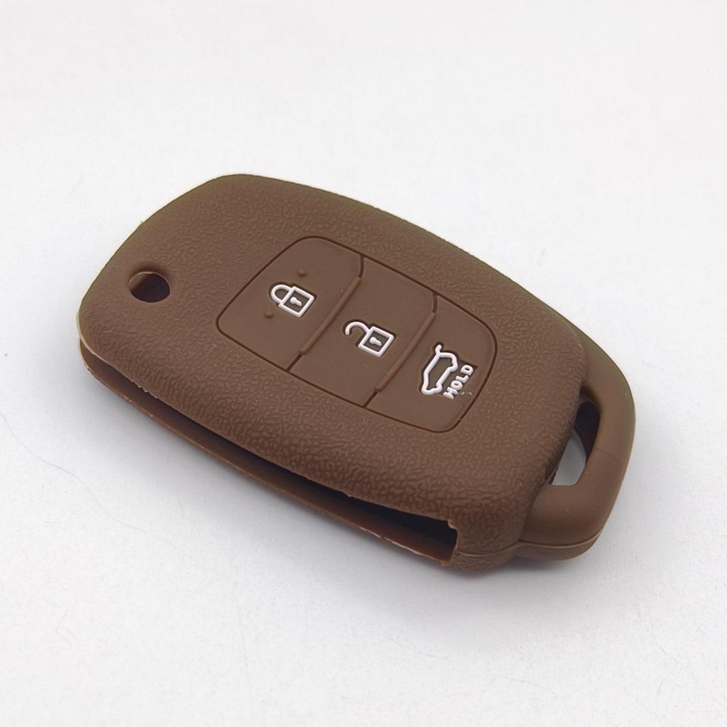 Modern Santa Fe ix35 Foldable Remote Key Silicone Protective Case