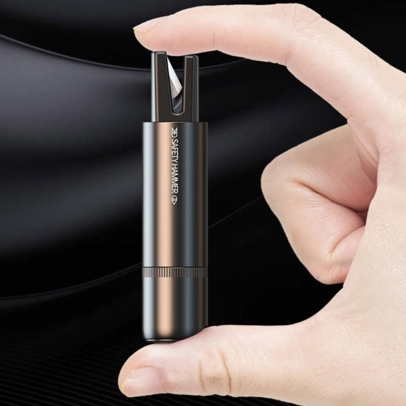 Safety Hammer Multifunctional Rescuing Hammer Car Hammer with Belt Cutter Vehicle Escape Tool Car Window Breaker