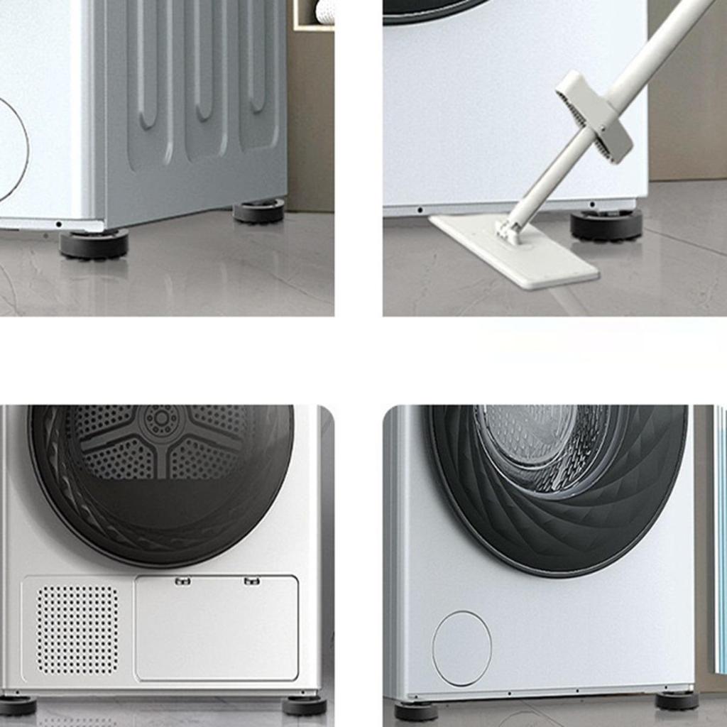 Anti-Vibration Washing Machine Feet Pad Silicone Non-Slip Mat Universal Silent Heightened Mat Refrigerator Feet Fixed Pad