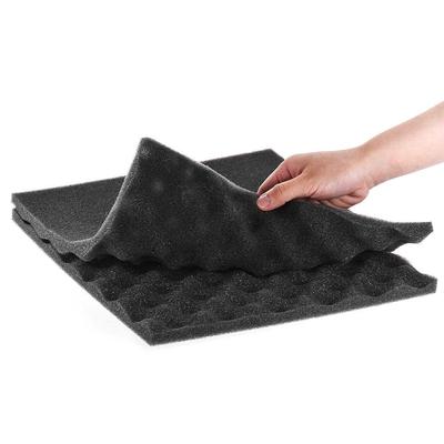 Studio-Akustikschaumplatten, Schalldämmschaum, 30 x 30 cm, Packung mit 36 ​​Stück, dunkelgrau