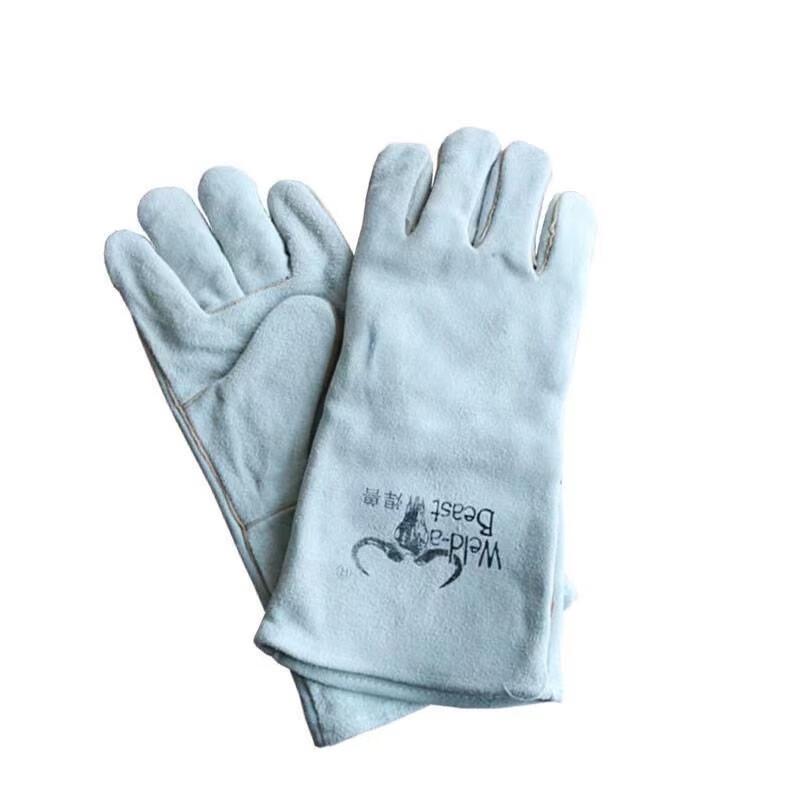 WEZHO Heat Resistant Cowhide Welding Gloves