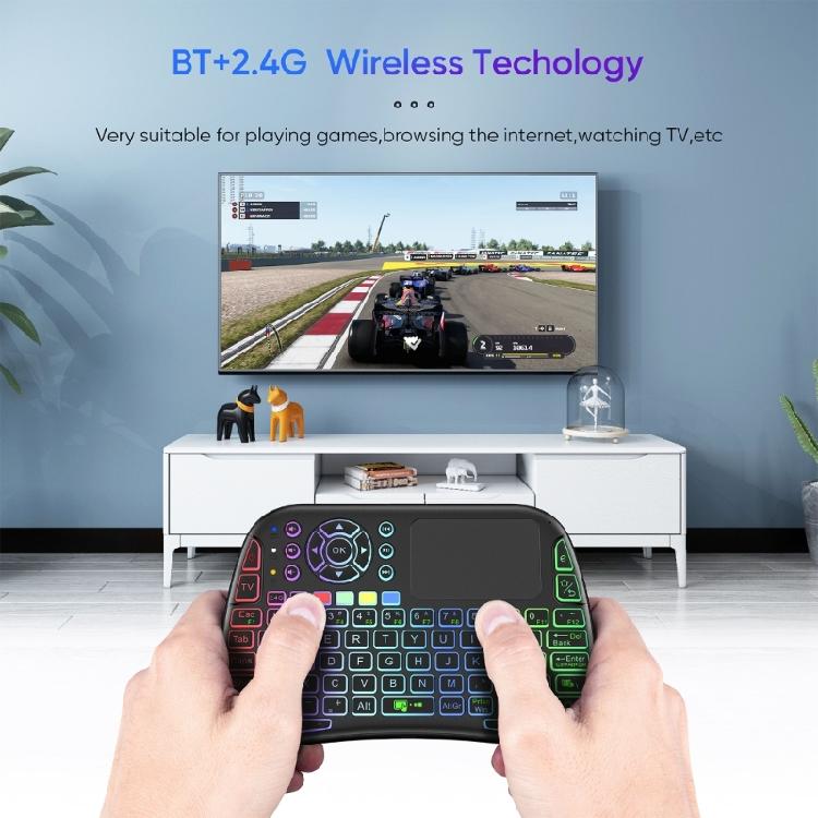 2.4GHz Mini Wireless Keyboard w/ Touchpad,Keyboard,LED Backlit,Portable Keyboard