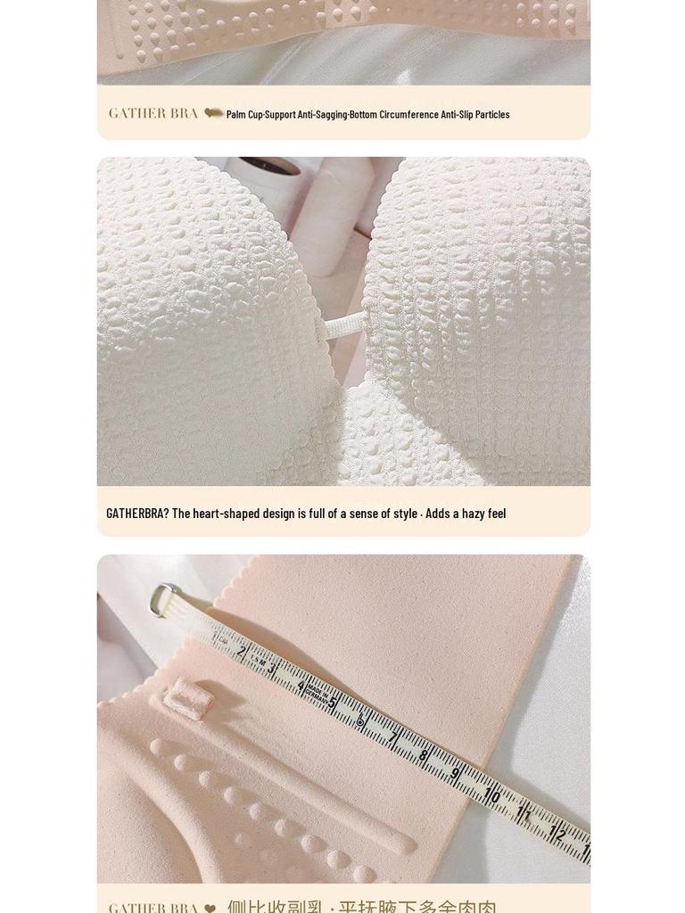 Nahtloser Push-Up-BH für Damen: Verbesserter Halt, Ohne Bügel, Auslaufschutz, Feste Schale, Seitenhalt, Einteiler-Design.