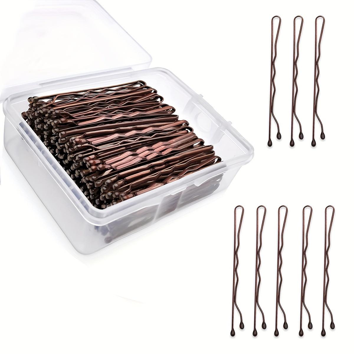 

100 шт. Пряма шпилька U-шпилька Жіноча шпилька Кучеряве волосся Хвиля Затискач Жіноча шпилька Аксесуари для волосся 100pcs золотий