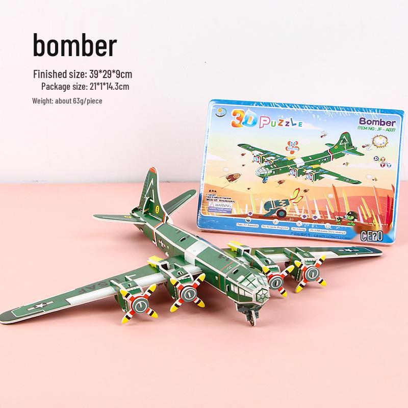 3D Children's DIY Paper Puzzle Model - Early Education Toy & Gift