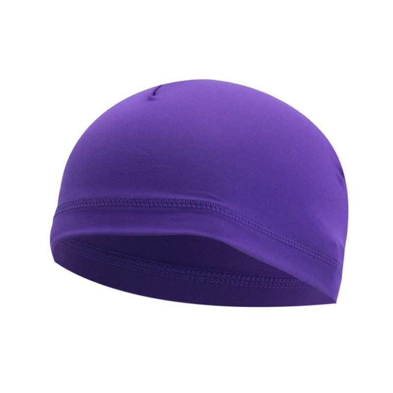 Cooling Skull Cap Quick Dry Anti-UV Sports Hat Musion Head Cover Original Design Motorcycle Helmet Inner Cap Sweat Quick Dry Cap фиолетовый