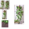 Flores Artificiais de Seda Morning Glory Trepadeira Para Decoração Perfeita de Parede e Jardim**