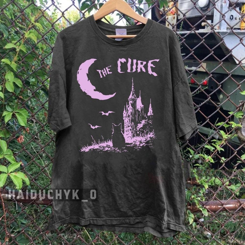 The Cure Cat Halloween Vintage, The Cure 90s, Unisex Black T-shirt Size S-5XL Unisex T-Shirt XXXXL