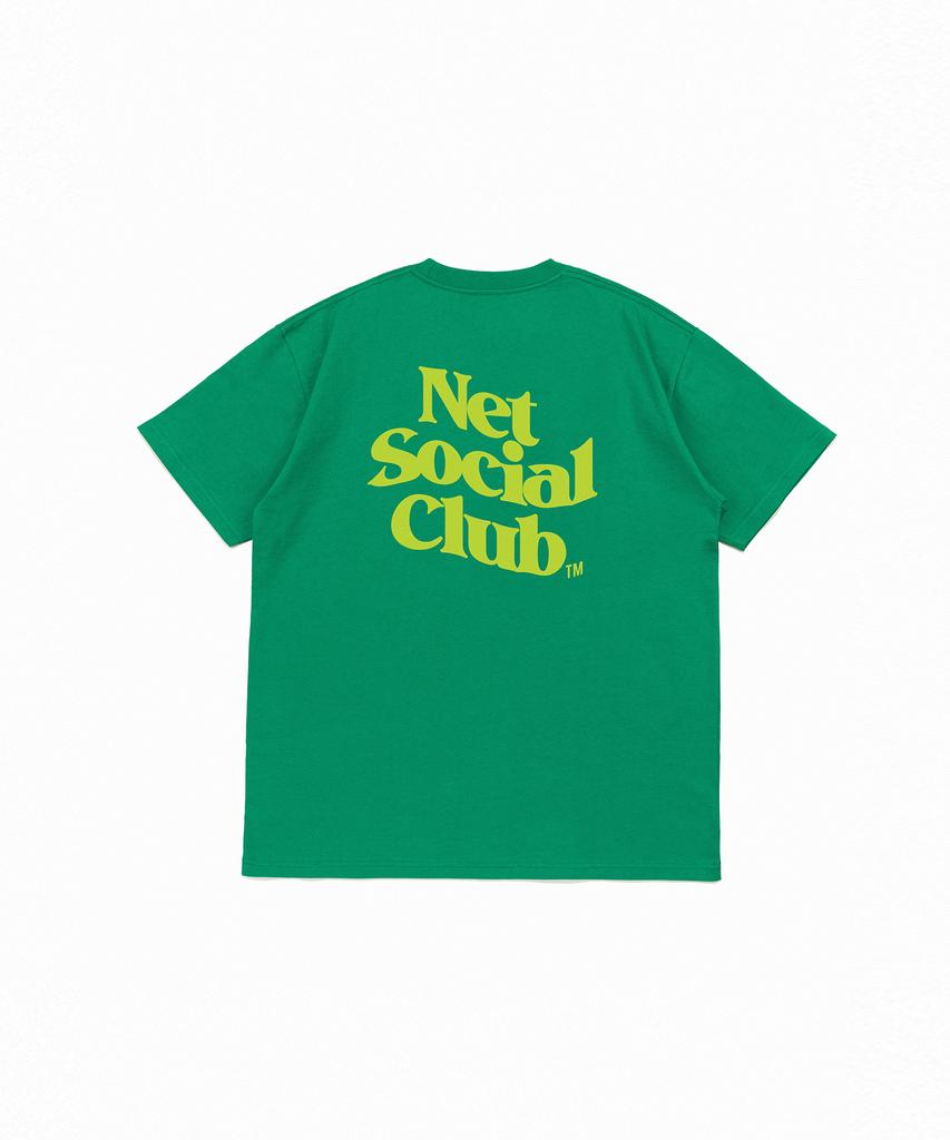 NET SOCIAL CLUB Wavy Vivid Logo Tee (Green)