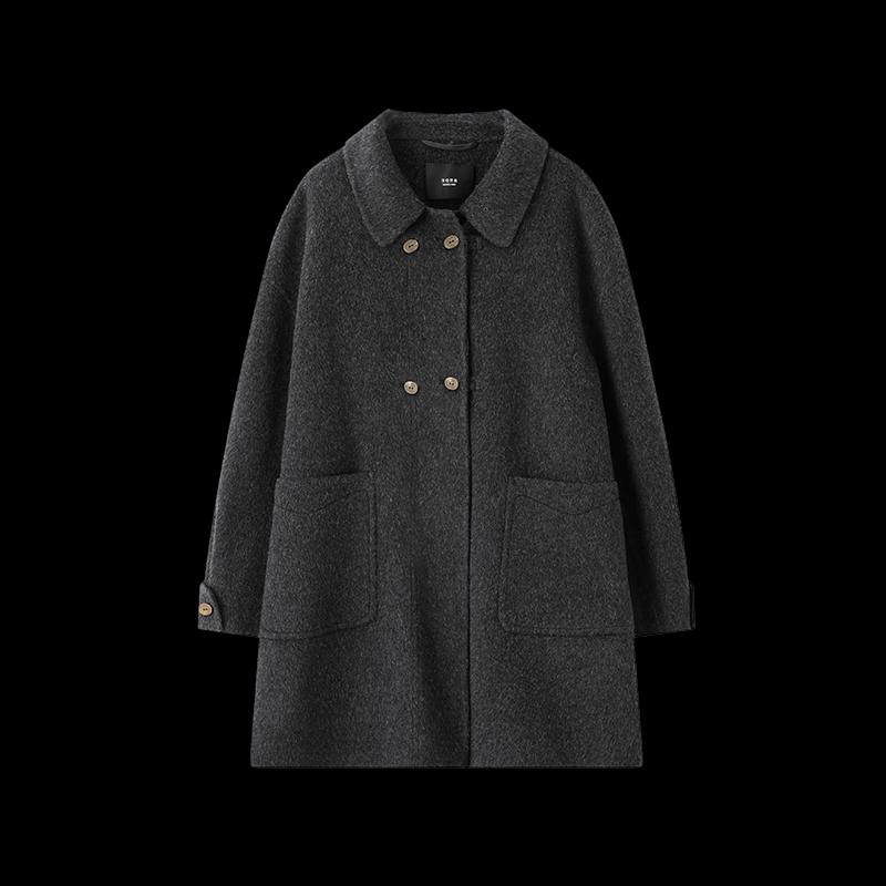 Women's 100% Lamb Wool Double-Sided Winter Coat