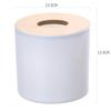 Circular Bamboo and Wood Tissue Box Creative Minimalist Living Room Home Paper Drawer Napkin Box Remote Control Storage Box Roll