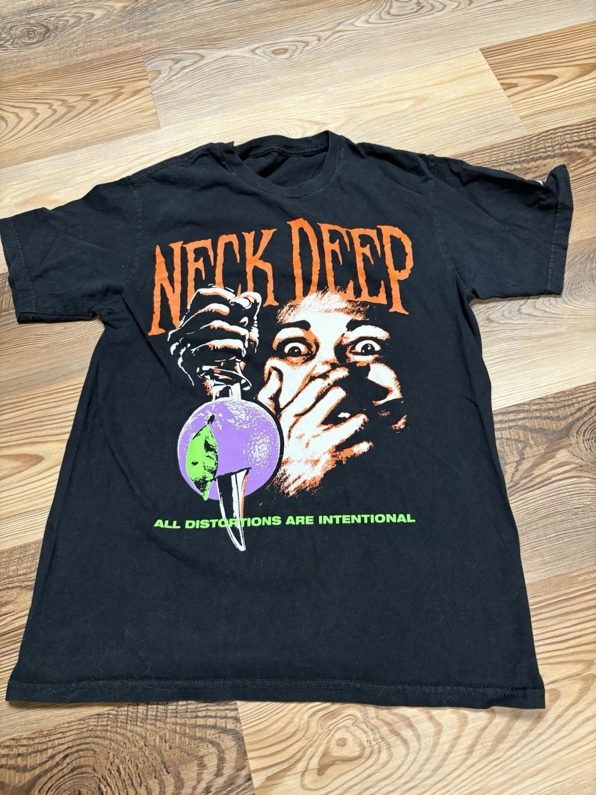 Neck Deep Band All Distortions Are Intentional Black S to 5XL Shirt SN484 XL