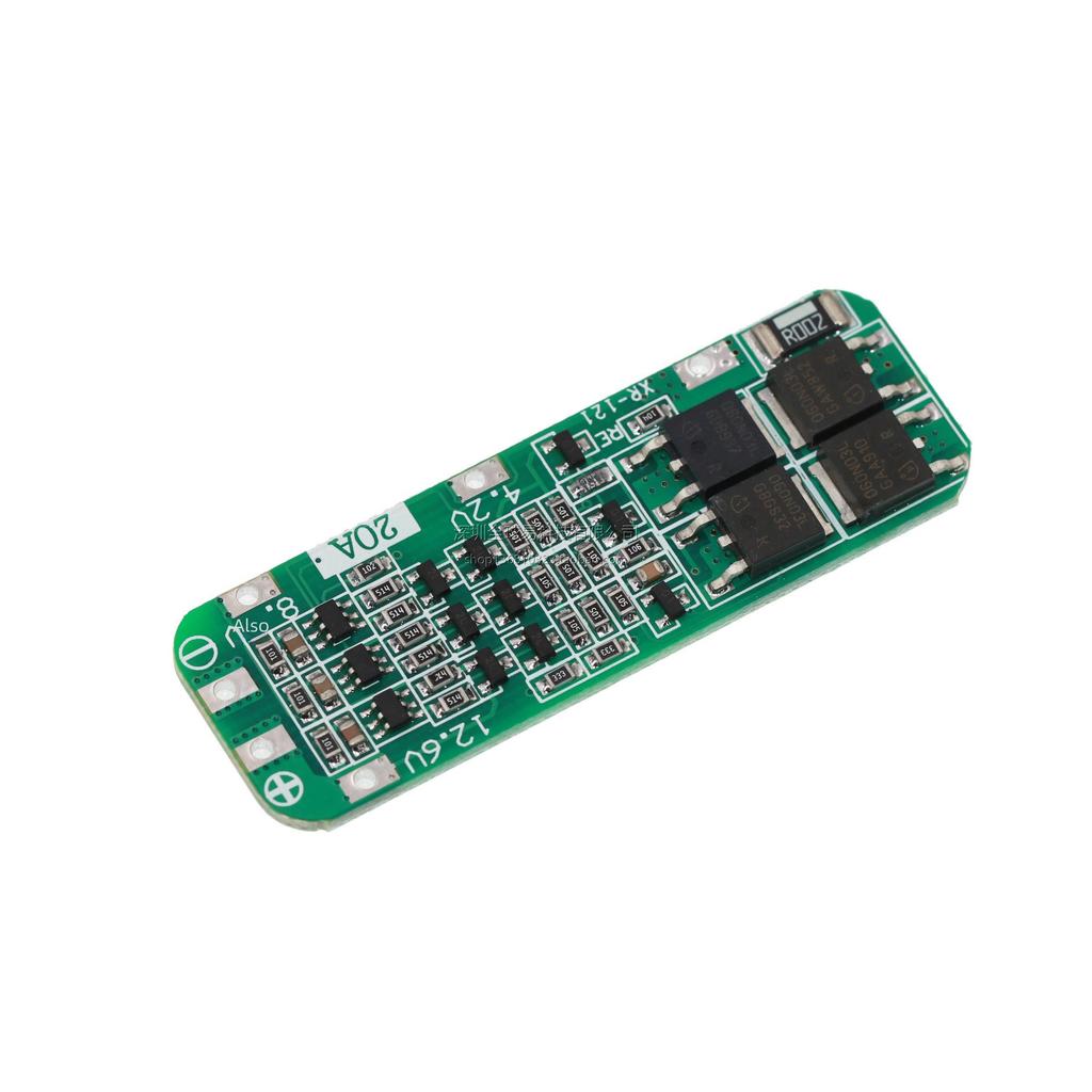 18650 Lithium Battery Charging Protection Board for Electric Drill with 20A Current, 3 Strings at 11.1V, 12V, 12.6V.