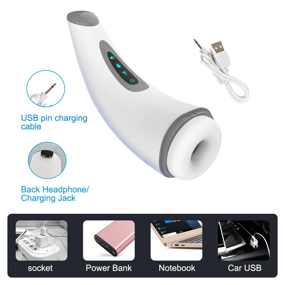 Men Automatic Masturbator Cup Male Suction Blowjob Stimulator Vagina Masturbation Vibrator Sex Toys