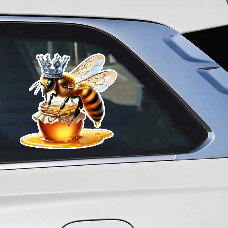 Queen Bee Car Stickers Waterproof Vinyl Decals Auto Body Window Bumper Decor Motorcycle Helmet Stickers Y08
