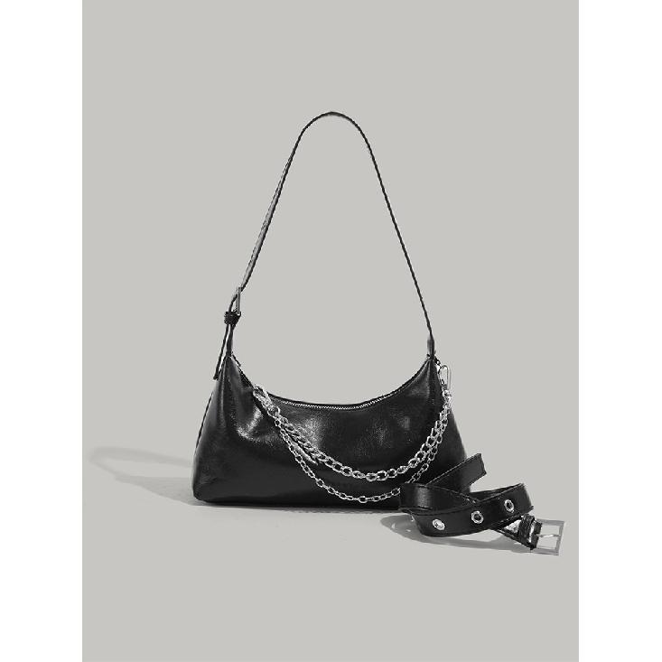 2025 New Niche Design Chain Shoulder Bag, Fashionable and Versatile, High-end Simple Commuting Handbag, Trendy Crossbody Bag