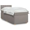 Maison Exclusive - Lattenrost mit Matratze Taupe 90x190 cm Stoff