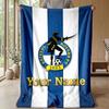 Bristol Rovers Individueller Name Text Flanelldecke Fußball Logo Personalisierte Fleece-Wurfdecke Besonderes Geschenk für Sofa Schlafzimmer Zuhause
