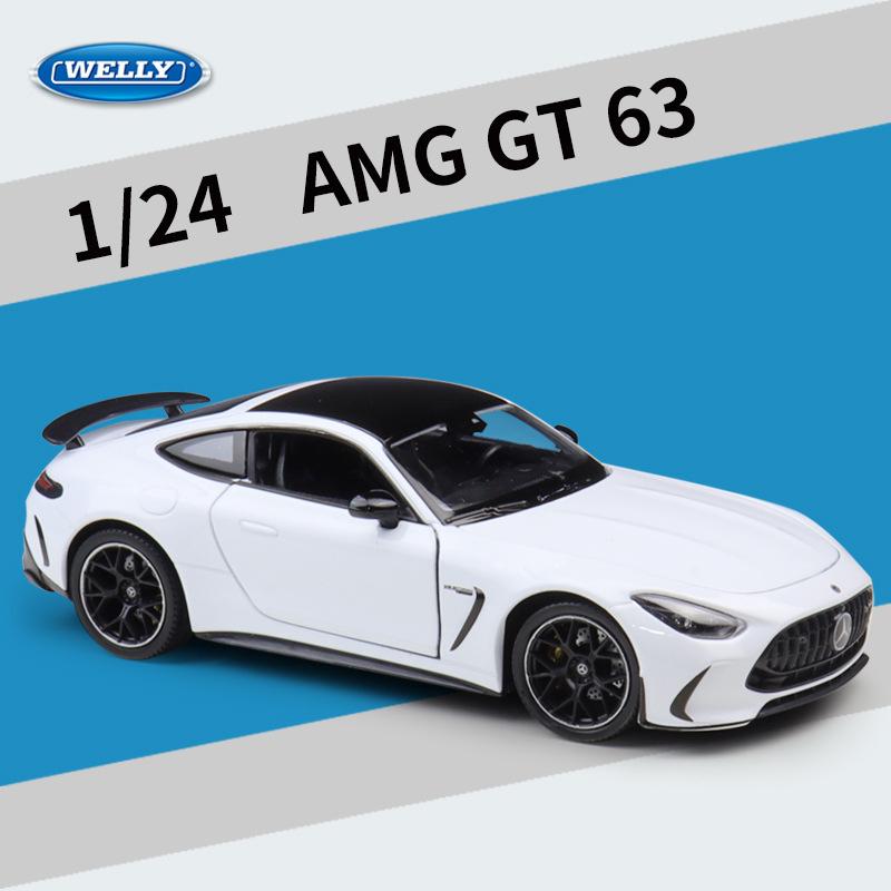 

WELLY 1:24 Mercedes-Benz AMG GT 63 Coupe Alloy Sports Car Model Simulation Diecast Metal Racing Vehicles Car Model Kids Toy Gift белый