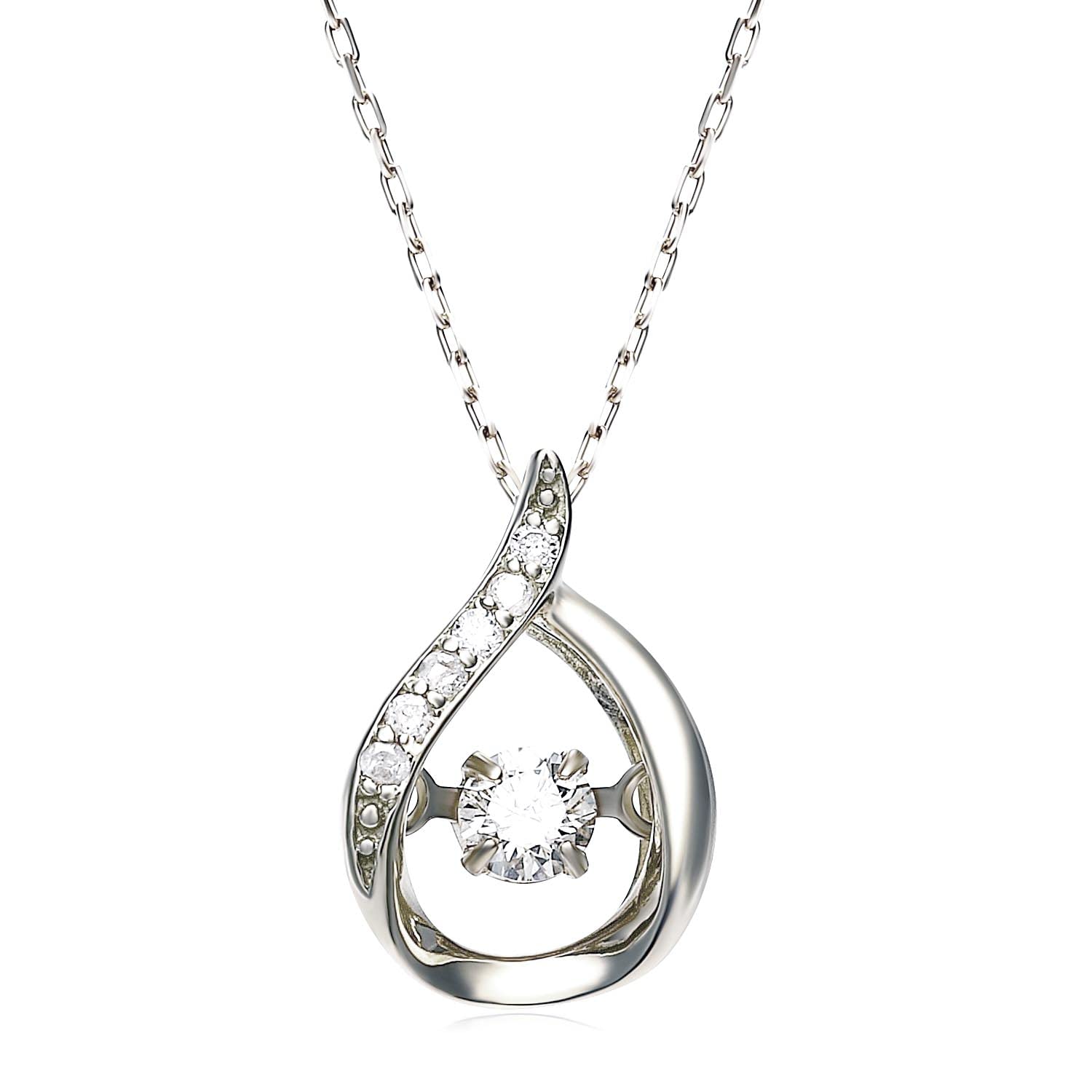 

Діамантове намисто Pt900 Платина Танцююча крапля [Lara Christie] 0,1 карат lpi51-0023-pt платиновий