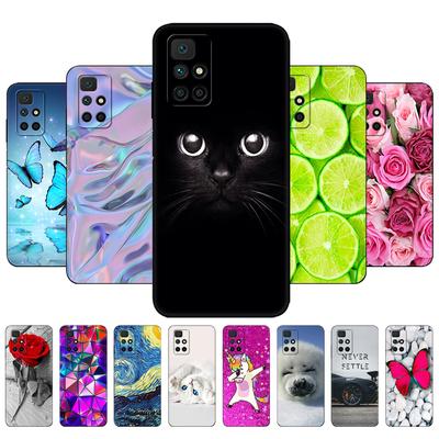 For Redmi 10 Case Silicon Back Cover Phone Case For Xiaomi Redmi 10 2022 Soft Case 6.5inch Redmi10 Bumper Etui Black Tpu Case