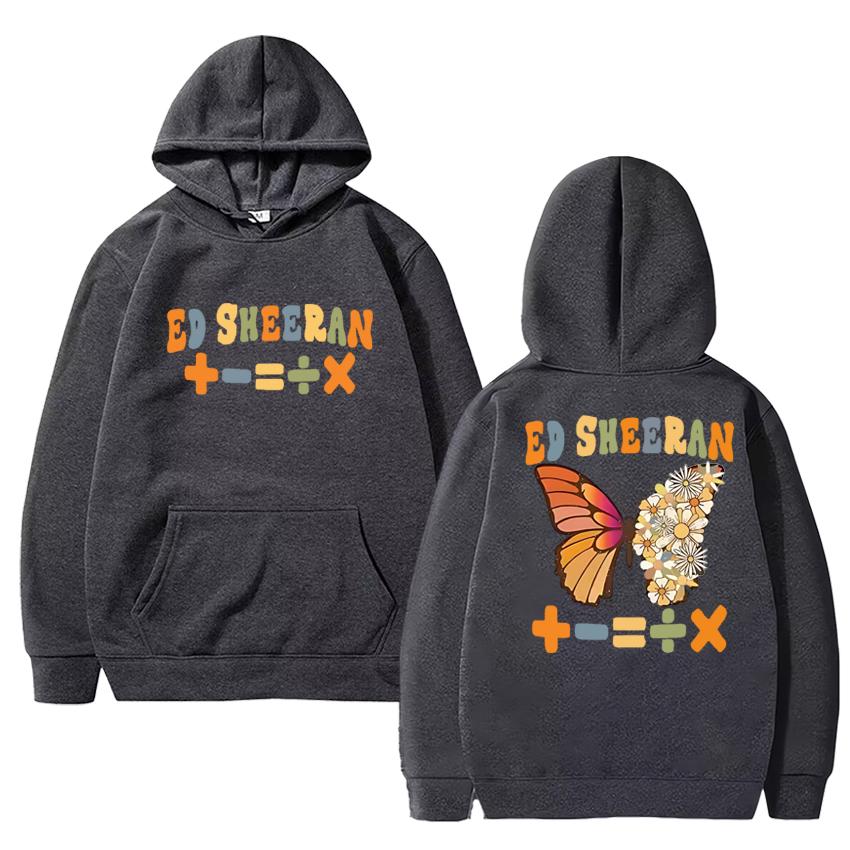 Ed Sheeran Europatournee 2025 – Doppelseitiger Print-Hoodie für Damen und Herren im Harajuku-Stil – Unisex-Baumwollpullover