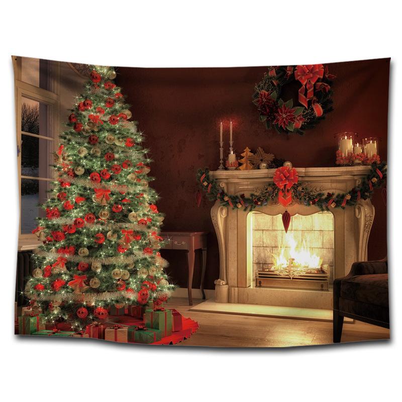 New Year's Store Hanging Cloth, Festive Trendy Brand Wall Cloth, Background Cloth, Bedroom Christmas Tapestry