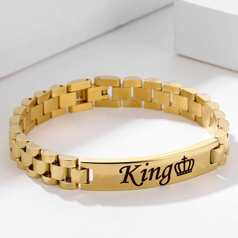 Braccialetti Rigidi Personalizzati con Incisione Nome ID Donna Acciaio Inossidabile Colore Oro Personalizzato Per Uomo Braccialetto da Polso con Lettere Gioielli Bangle alla Moda