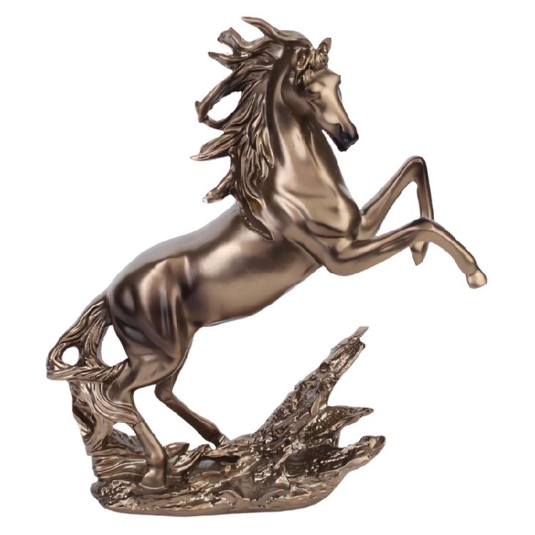 

Beautiful Horse Sculpture Resin Construction Statue Decorative Accent Piece For Coffee Table or Office Environment