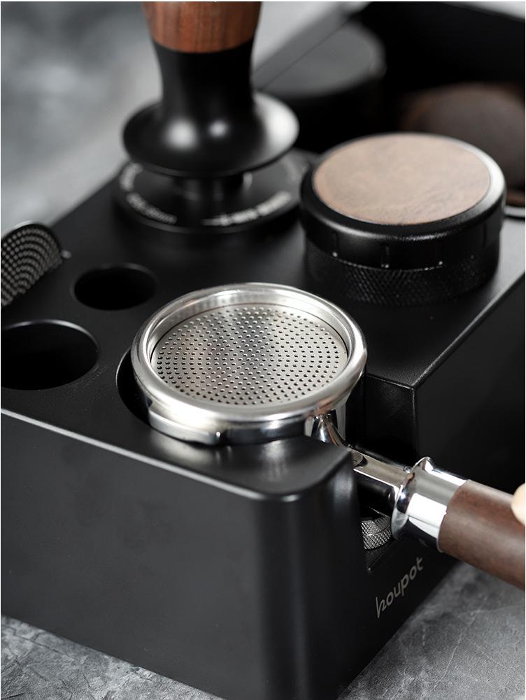 Double Layer Italian Coffee Machine Portafilter Mesh Filter Screen with 304 Extraction Handle
