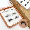Best Selling Pre Glued 3D Effect All-Day Wear Eyelash Self Sticky Full Strip Faux Mink Lashes Reusable Vegan Natural Lash