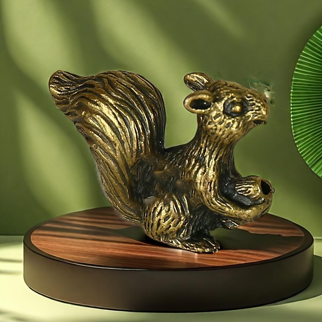 1 Stück Eichhörnchen Nuss Tee Haustier Räuchergefäß Ornament Heimdeko