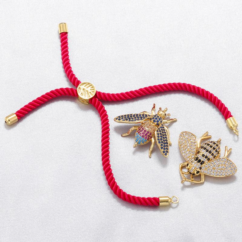 ZHUKOU 14 colors Rope Bracelet for women DIY Jewelry accessories colorful Rope bracelet chains Jewelry materials VL342