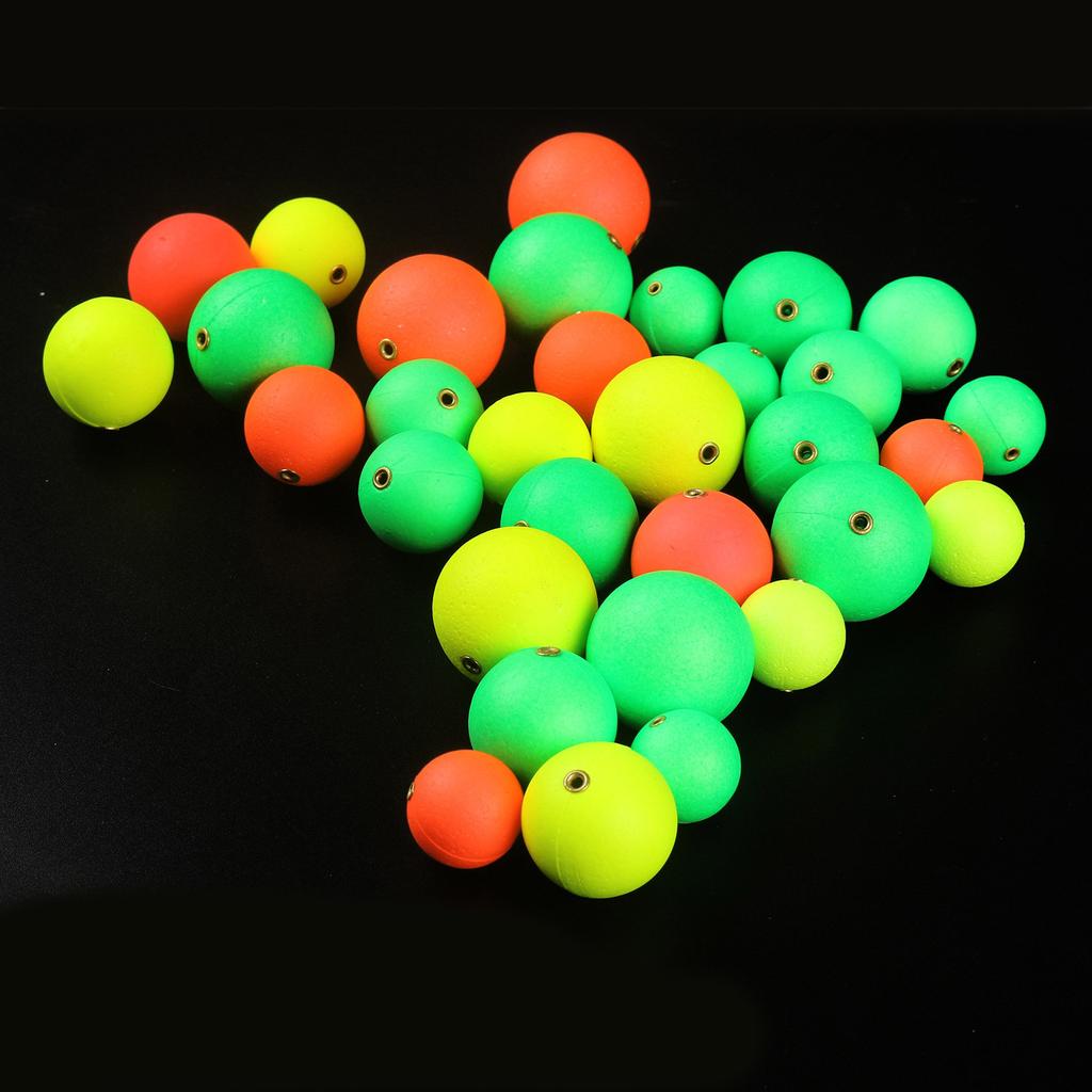 60Pcs Fishing Float Round Fly Fishing Bobber Float Tackle Fishing Bobber Fishing Float Bobbers Strikes Indicators Set