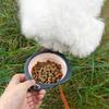 TPR Pet Folding Bowl Bite Resistant with Hanging Hook Cat Dog Food Water Bowl Collapsible Dog Food Bowl Pet Travel Bowl Travel