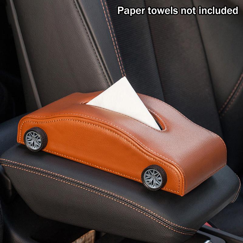 

Креативная коробка для салфеток в форме автомобиля, имитация шины, термостойкий диспенсер для салфеток, декоративный портативный автомобильный кожаный органайзер для салфеток A6