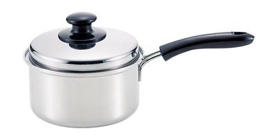 Stainless Steel SG Mark with Styler Luce Japanese-made Three-Layer Saucepan, 16cm, Certified, Lid, IH/Gas Compatible, SR-8911