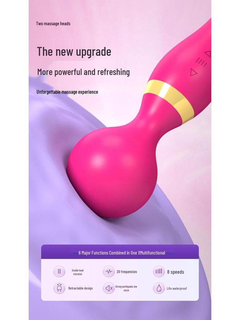 Women's Dual-Head Vibrating G-Spot Massager - Silent, Ten-Frequency
