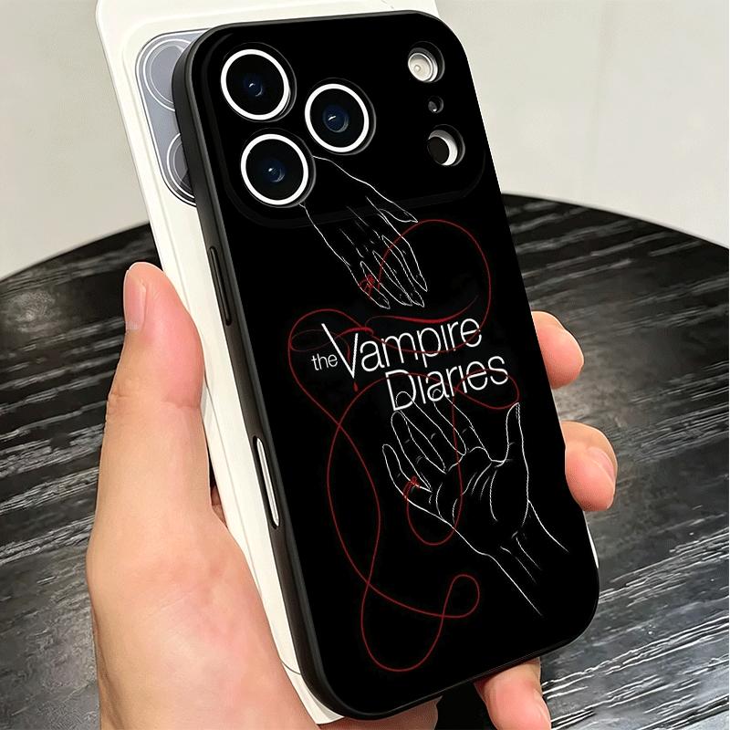 The Vampire Diaries Soft Phone Case for iPhone 16 16E 17 Air 15 Pro Max 14 Plus 13 Mini 11 12 7 Black Cover Back Shell